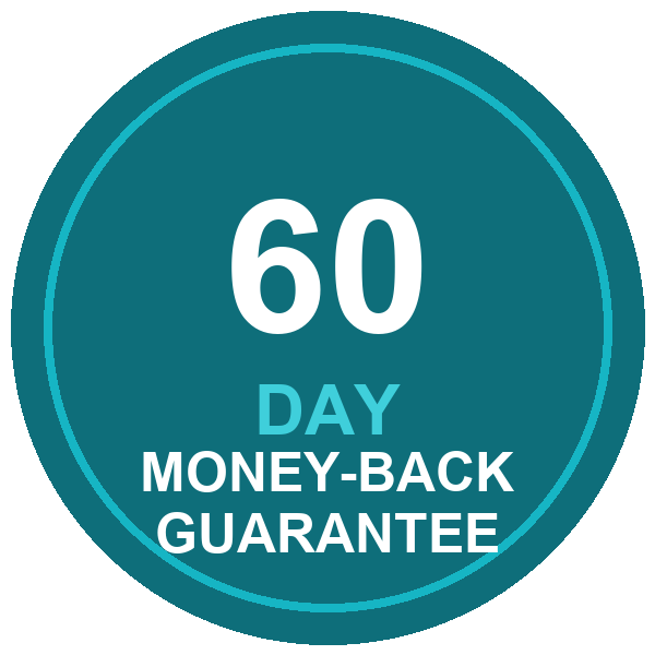 AquaPeace 60-day money-back guarantee seal