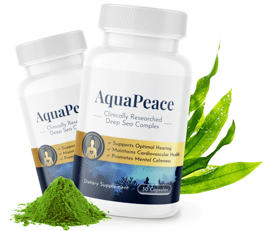 AquaPeace bottles as part of a daily routine