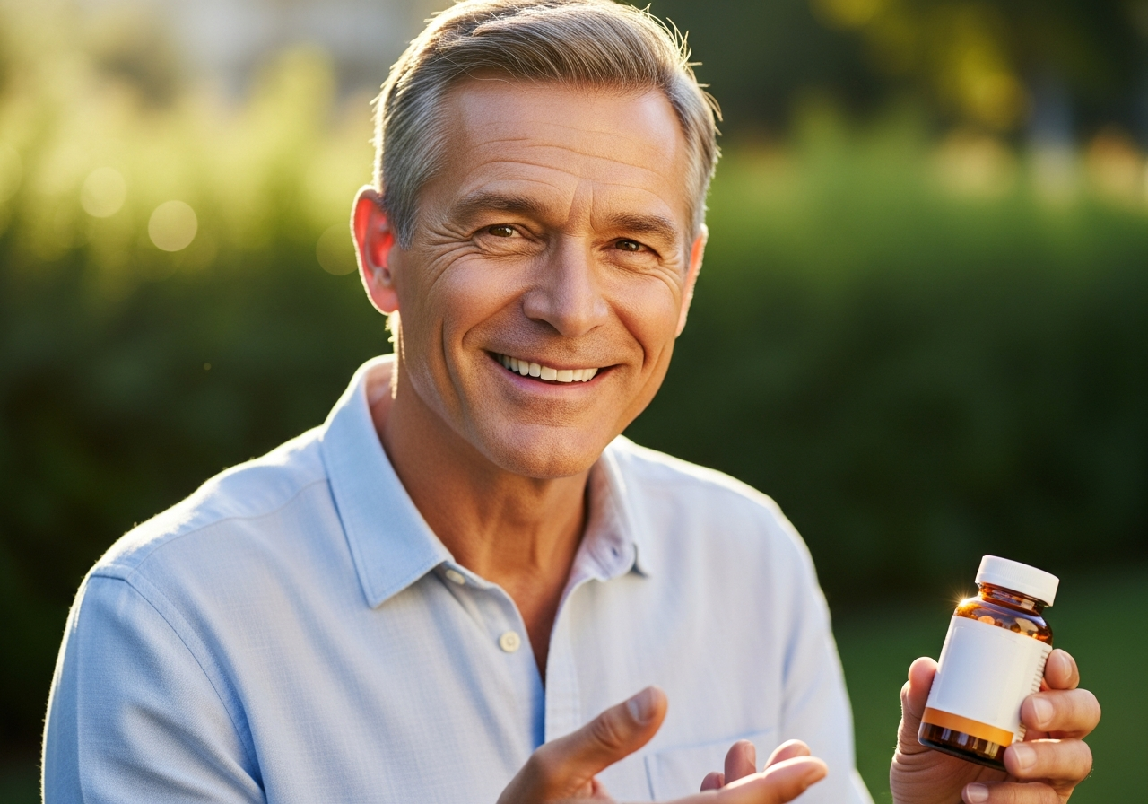 Endura Naturals vitality benefit — confident healthy man outdoors