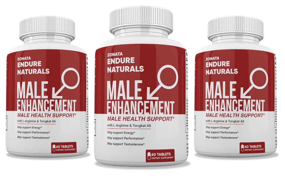 Endura Naturals Male Enhancement 3 Bottle Package — 90 Day Supply Natural Male Health Supplement