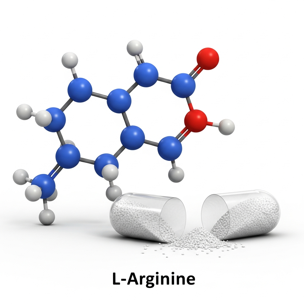 L-Arginine amino acid — natural blood flow and energy support ingredient in Endura Naturals