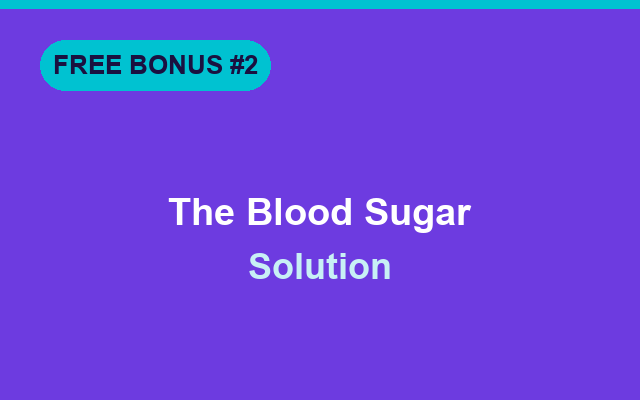 Neuro Serge bonus: The Blood Sugar Solution