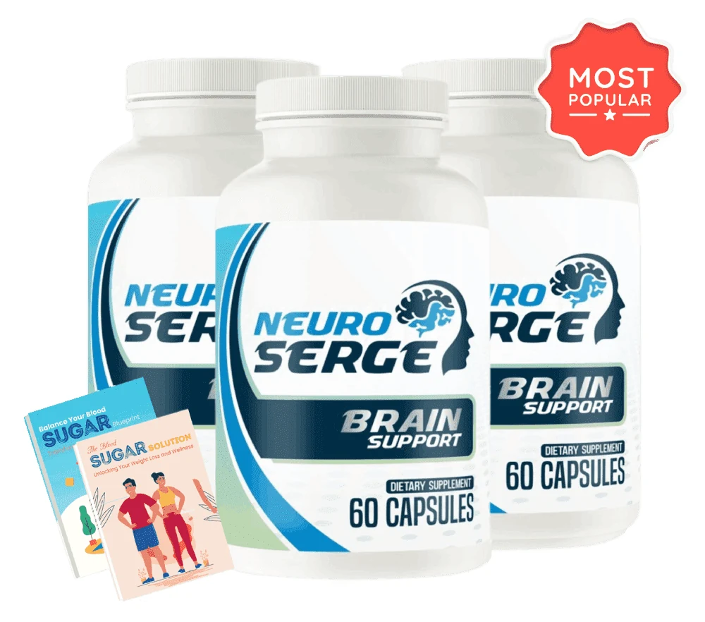 Neuro Serge 3 bottle package with free bonuses