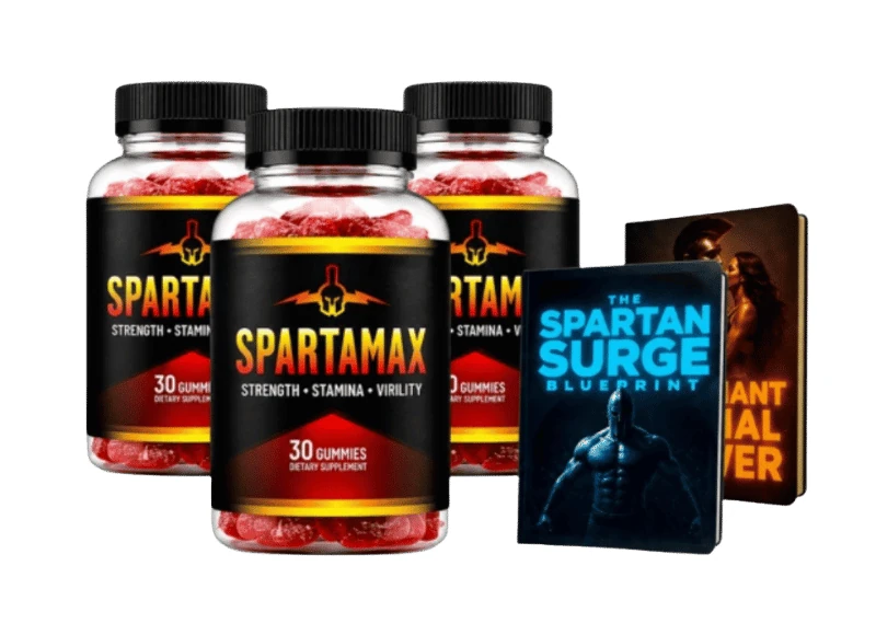 SpartaMax gummy bottles as part of a daily routine